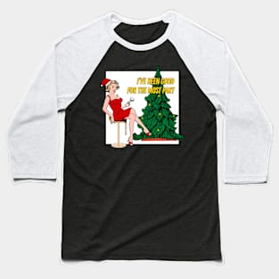 Retro Christmas - I've Been Good For The Most Part Baseball T-Shirt